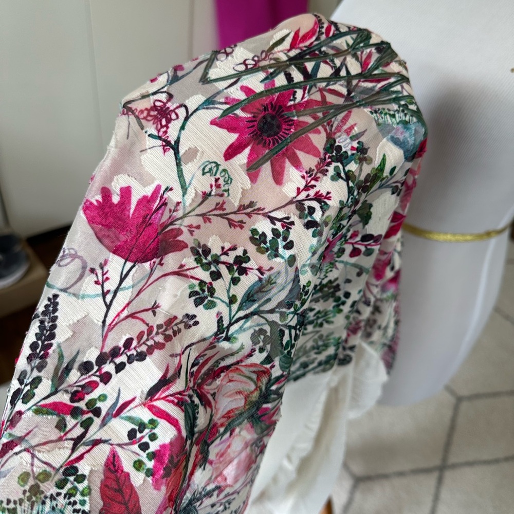 EUC Ted Baker London Silk Blend Floral Sweater - Picture 6 of 9